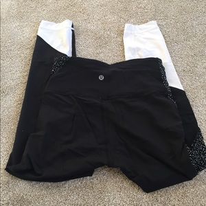 lululemon athletica Black and White Leggings